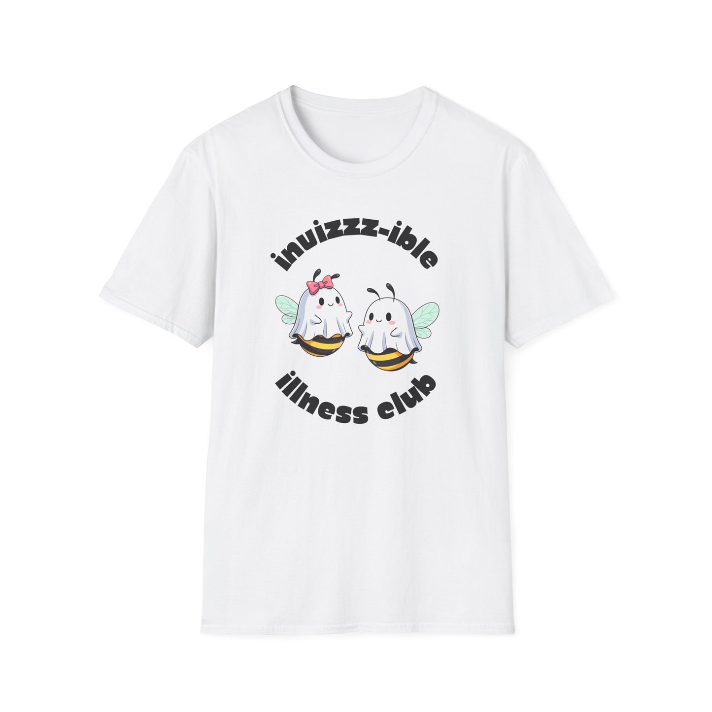 Invizzz-ible Illness Club Bee T-Shirt | Spoonie Humor Tee | Chronic Illness Awareness Apparel
