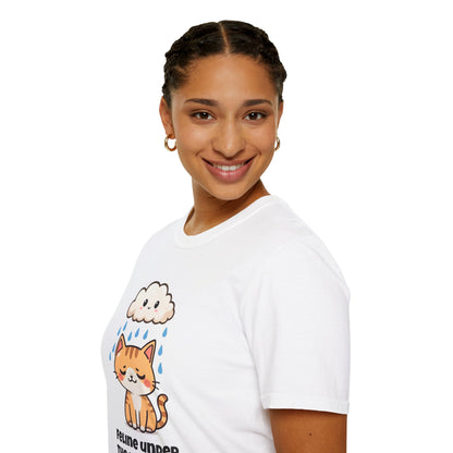 Feline Under the Weather T-Shirt | Spoonie Cat Tee | Chronic Illness Awareness Apparel