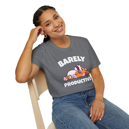 Barely Productive Corgi T-Shirt | Spoonie Humor Tee | Chronic Illness Support Apparel