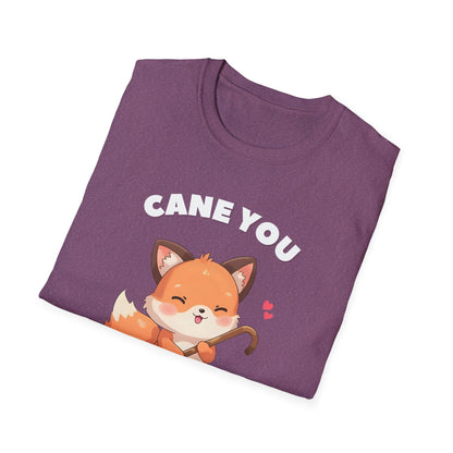 Cane You Handle This Fox T-Shirt | Mobility Aid Awareness Tee | Spoonie Haven Apparel