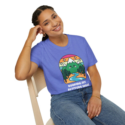 Keeping My Altitude High Mountain T-Shirt | Spoonie Resilience Tee | Chronic Illness Awareness Apparel