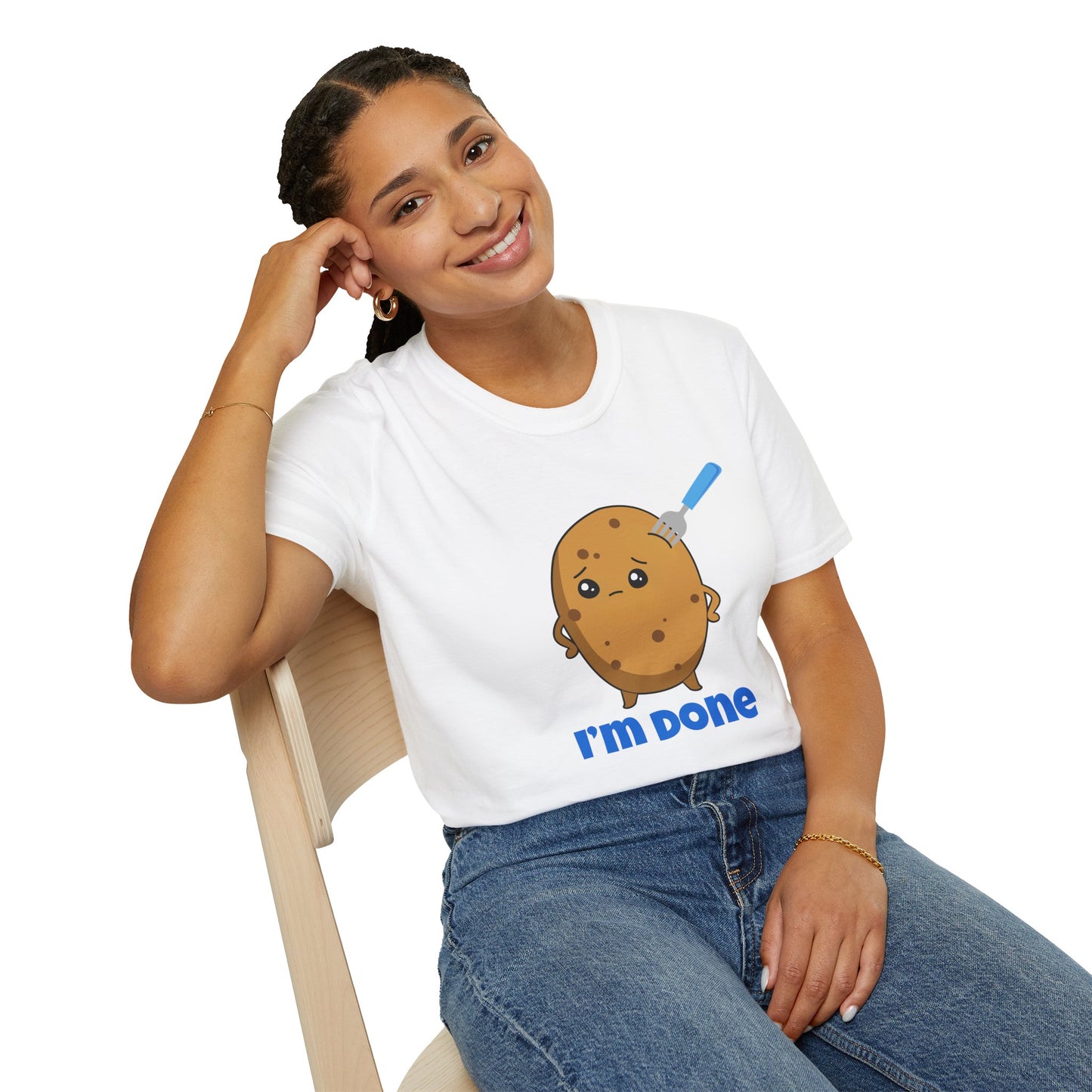 I’m Done Potato T-Shirt | Spoonie Humor Tee | Chronic Illness Awareness Apparel