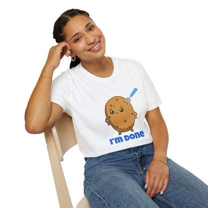 I’m Done Potato T-Shirt | Spoonie Humor Tee | Chronic Illness Awareness Apparel