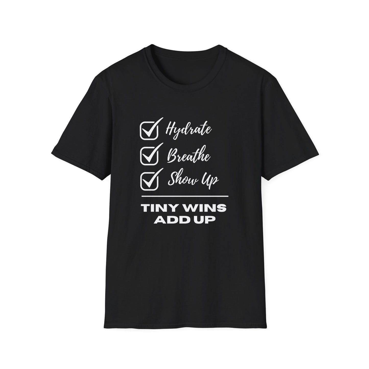 Tiny Wins Add Up T-Shirt | Positive Affirmation Tee | Spoonie Haven Apparel