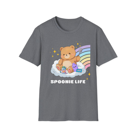 Spoonie Bear Life T-Shirt | Chronic Illness Awareness Tee | Spoonie Haven Apparel