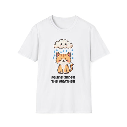 Feline Under the Weather T-Shirt | Spoonie Cat Tee | Chronic Illness Awareness Apparel