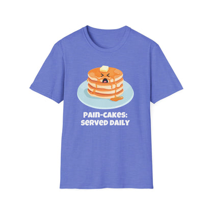 Pain-Cakes Served Daily T-Shirt | Spoonie Humor Tee | Chronic Illness Awareness Apparel